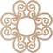 Ekena Millwork Cohen Wood Fretwork Pierced Ceiling Medallion, Alder, 26"OD x 8 7/8"ID x 3/8"T CMWP26X26X0375COAL - alternate 4